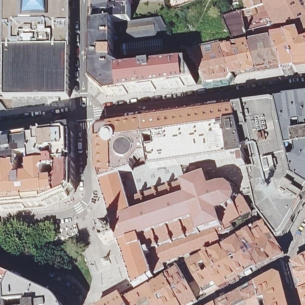 Aerial view of the grounds of KOSTKA