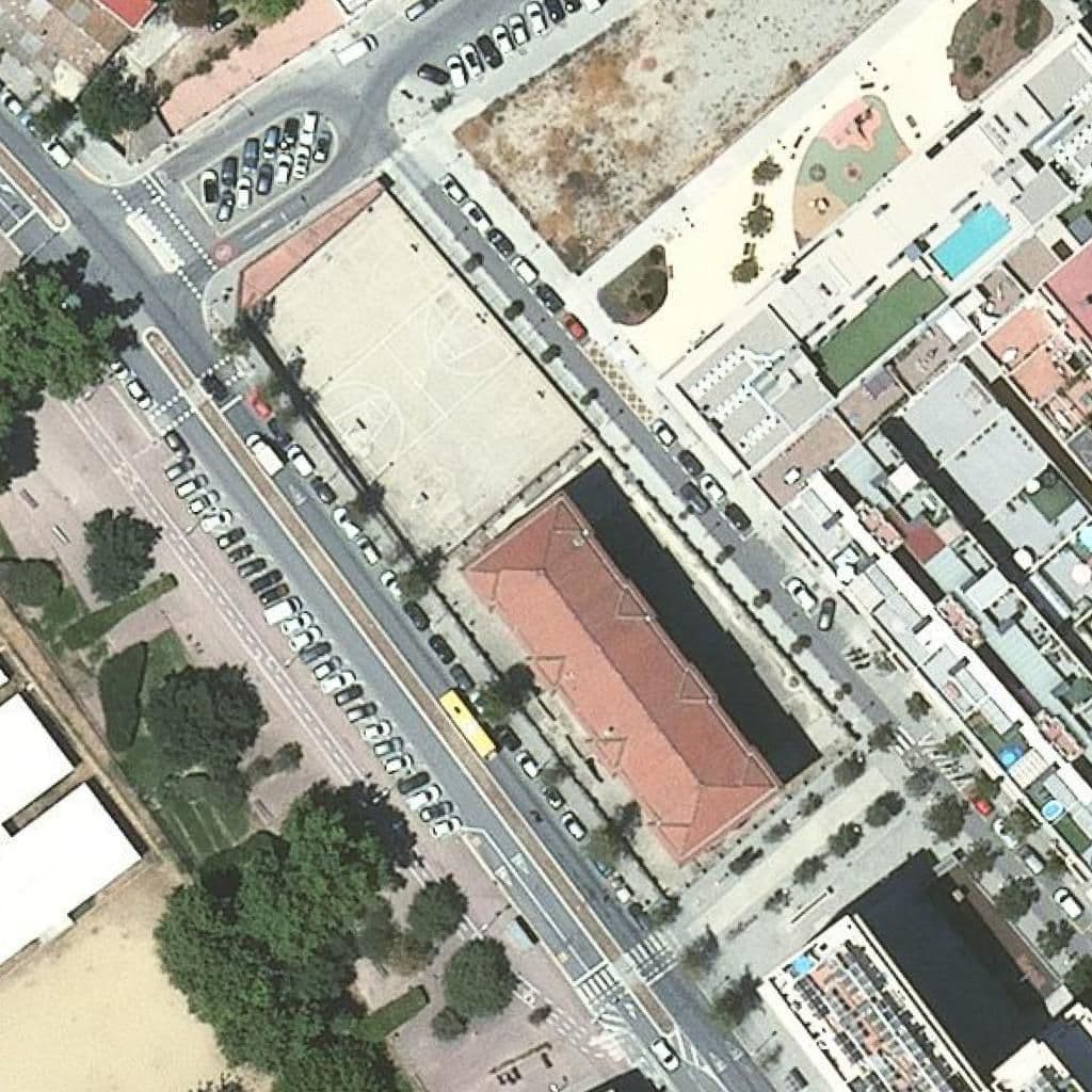 Aerial view of the grounds of Institut La Riera