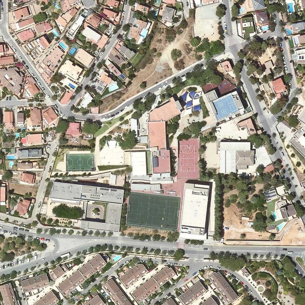 Вид згори на територію школи «The American School Of Barcelona»