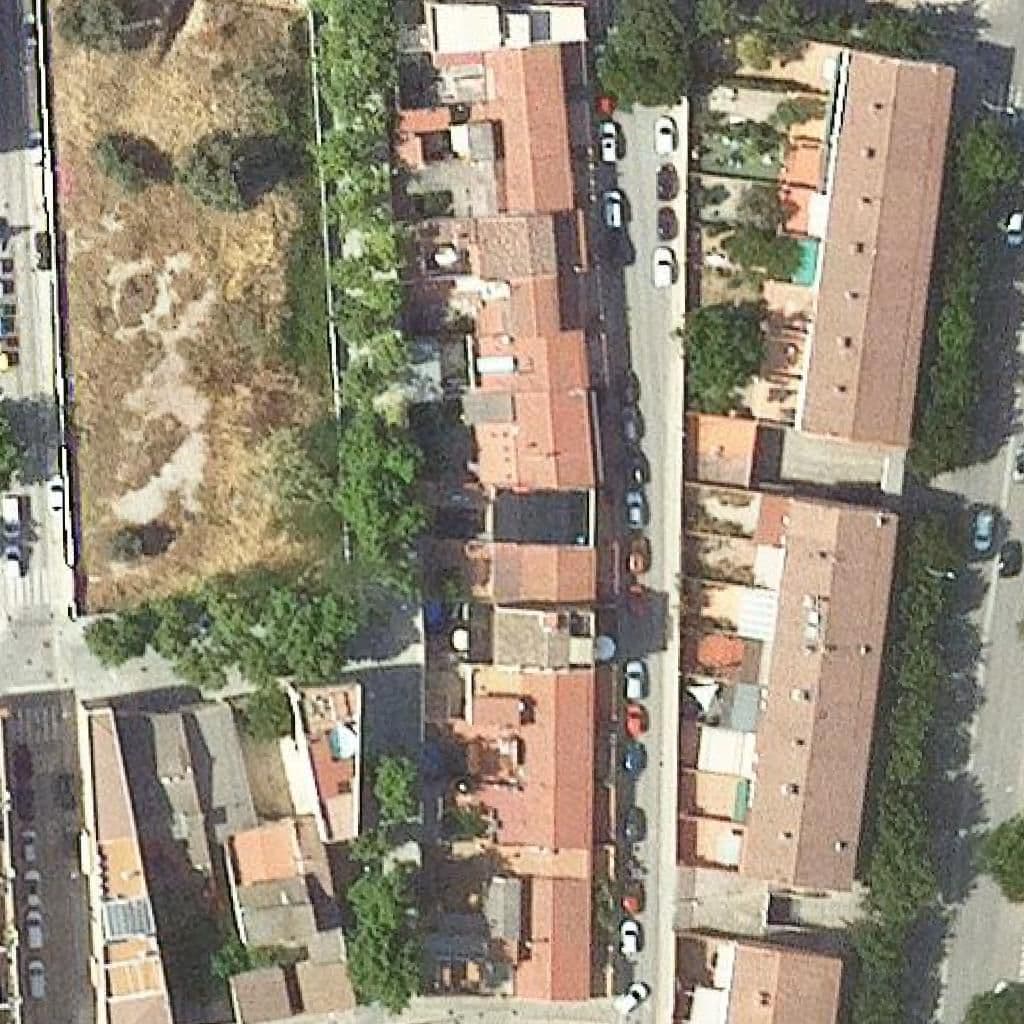 Aerial view of the grounds of Lli Privada L'escoleta Jaume Viladoms