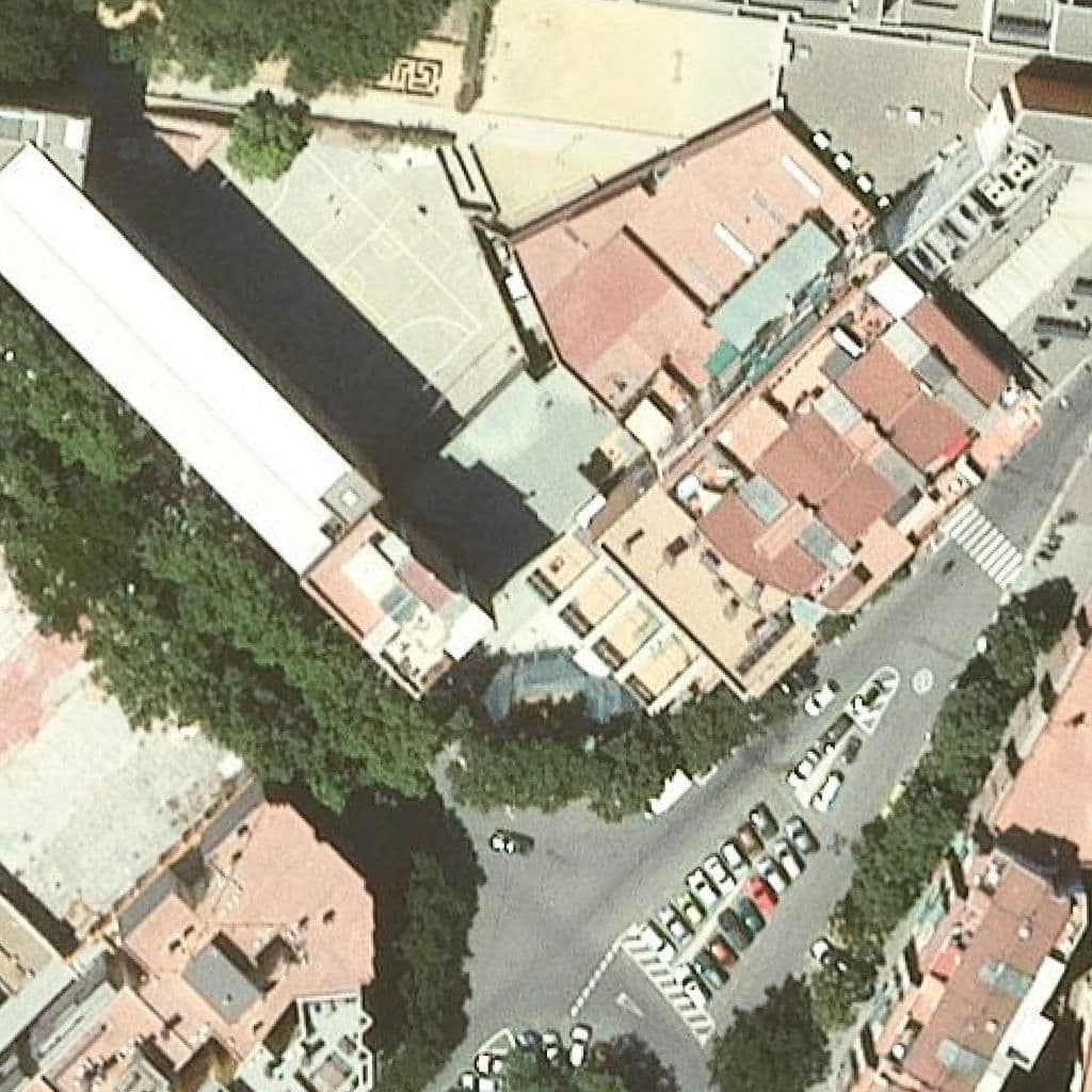 Aerial view of the grounds of Escola Bressol Municipal Icària