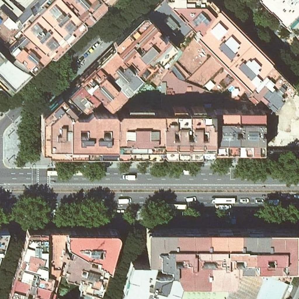 Aerial view of the grounds of Apolo 10