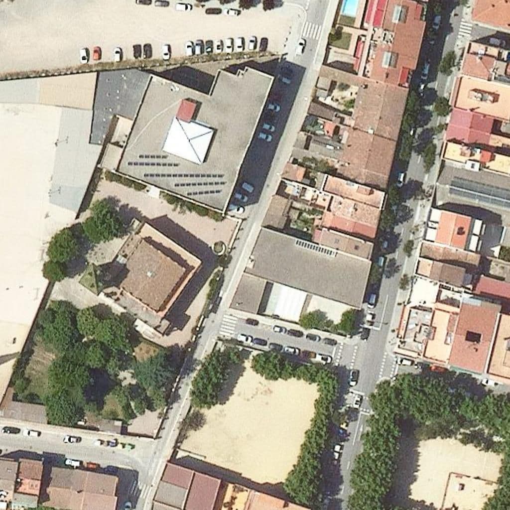 Aerial view of the grounds of Maria Anna Mogas