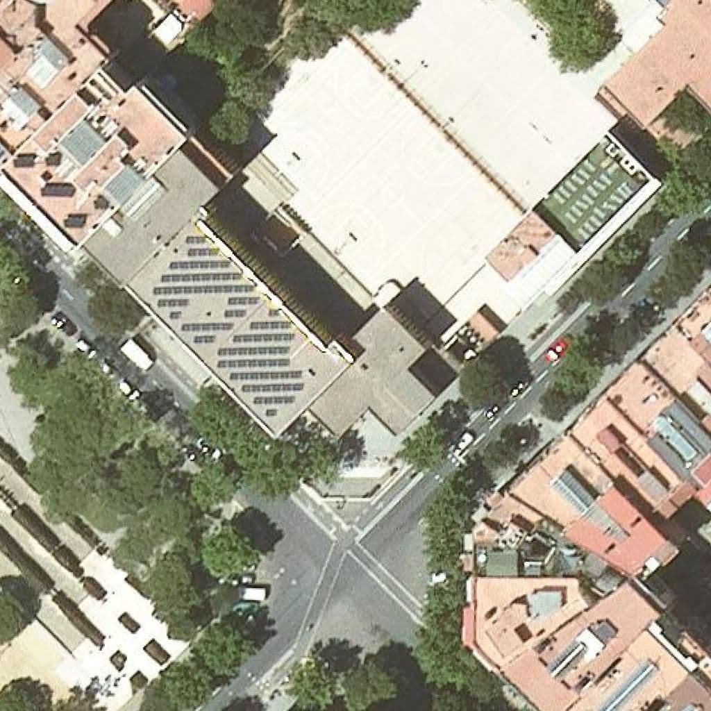 Aerial view of the grounds of Institut Ernest Lluch