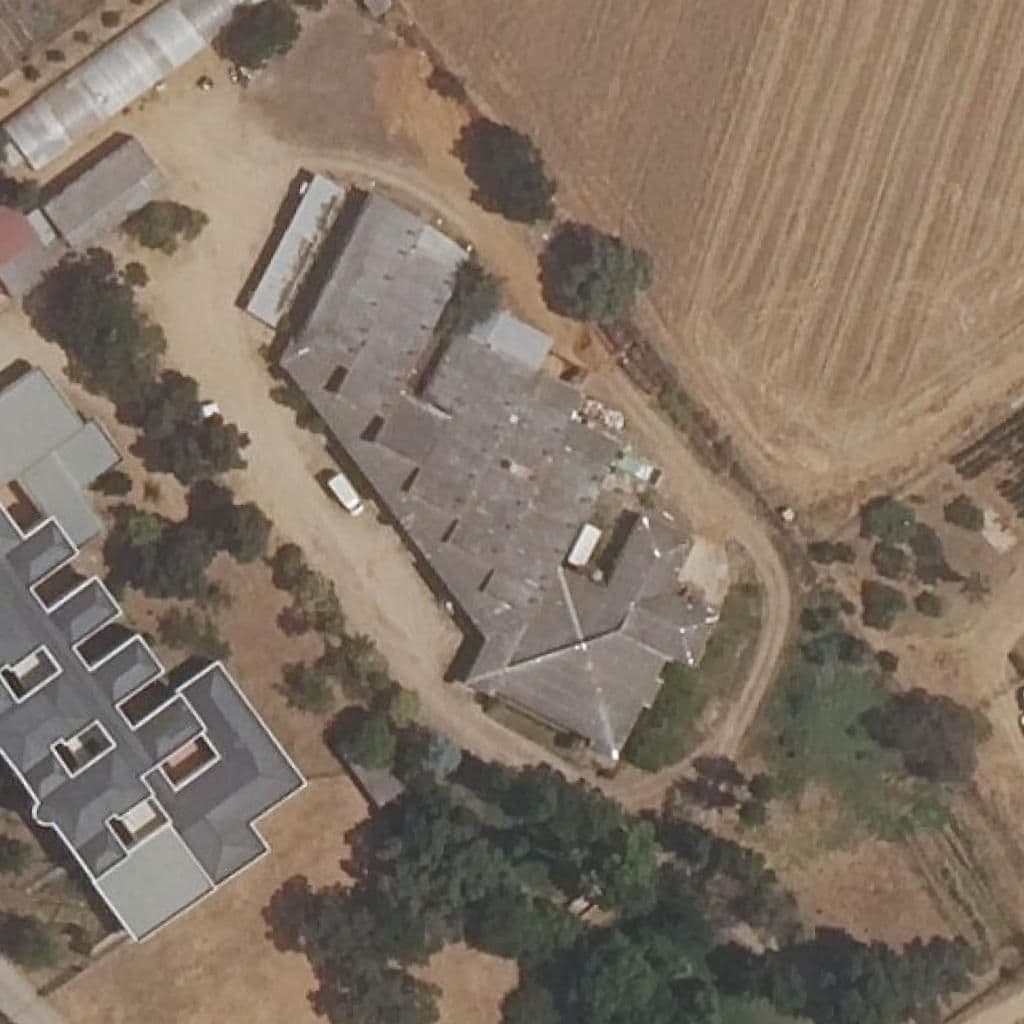 Aerial view of the grounds of LOS ANGELES