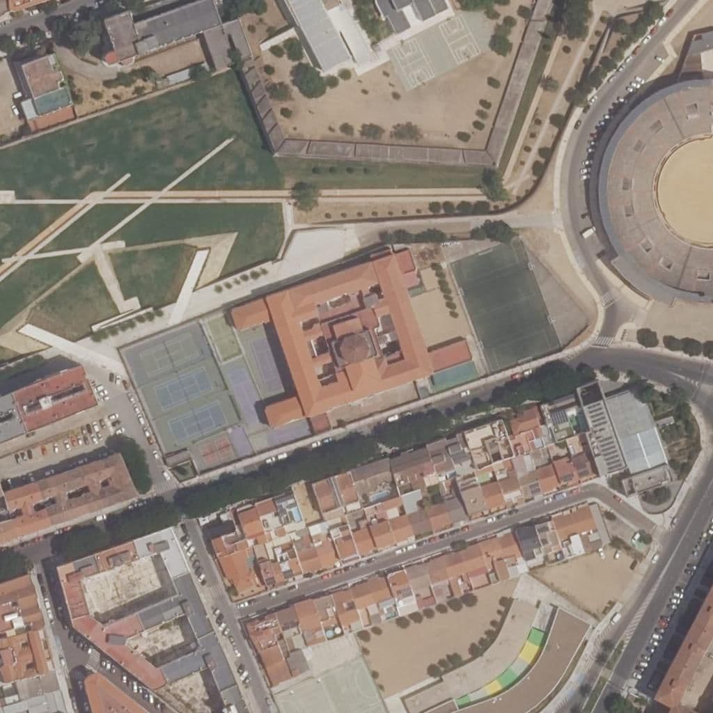 Aerial view of the grounds of SANTA MARIA ASSUMPTA