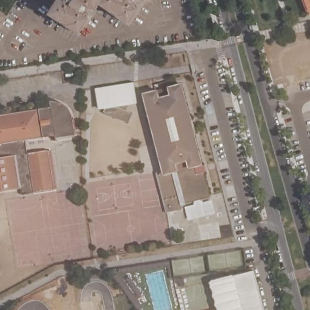 Aerial view of the grounds of LOS GLACIS