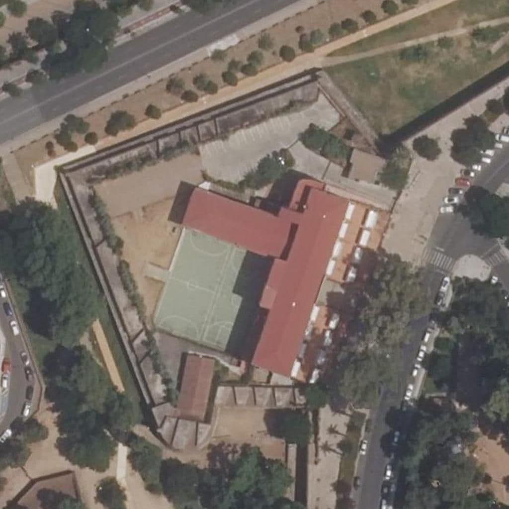 Aerial view of the grounds of CASTELAR