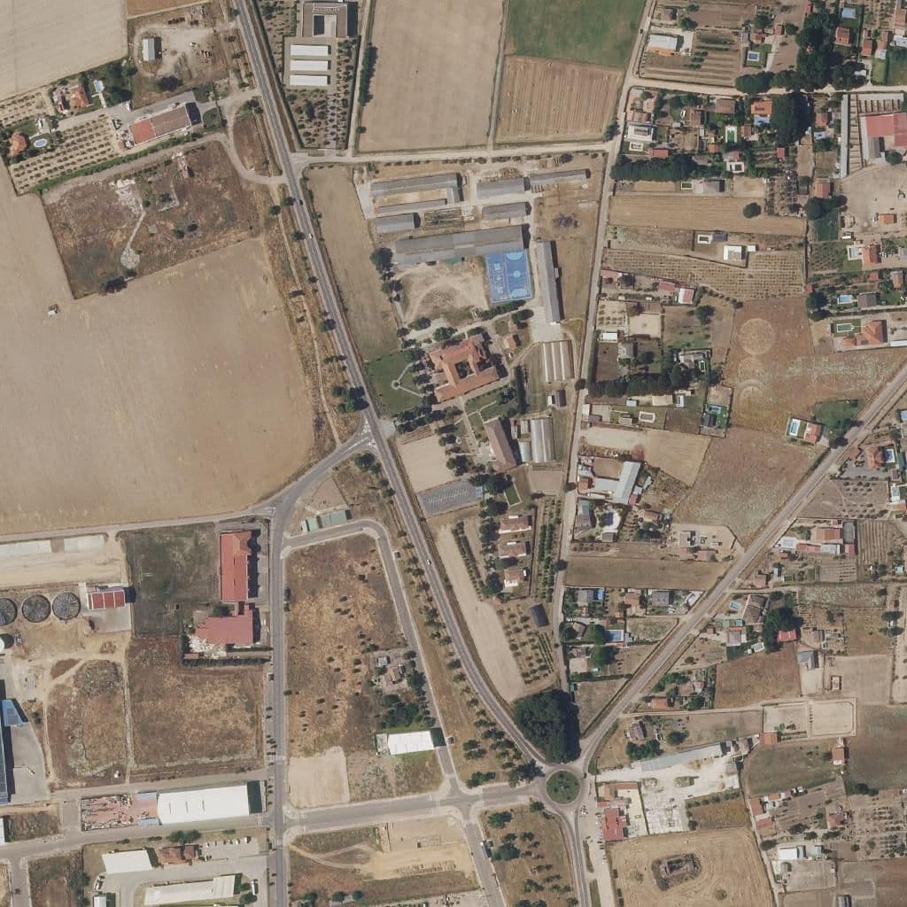 Aerial view of the grounds of CFMR DE DON BENITO