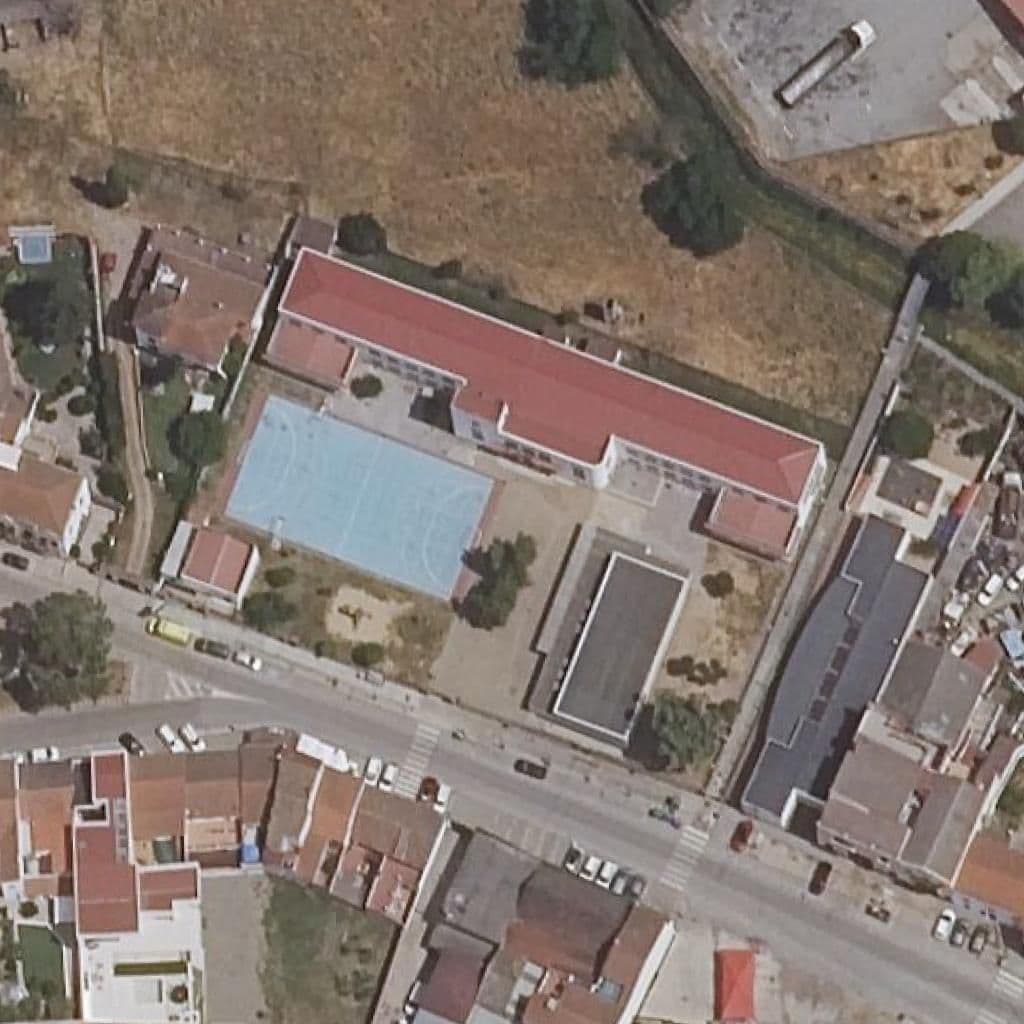 Aerial view of the grounds of ARIAS MONTANO
