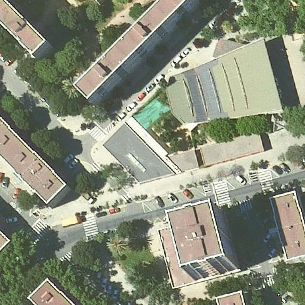 Aerial view of the grounds of Fep Petit Santa Maria