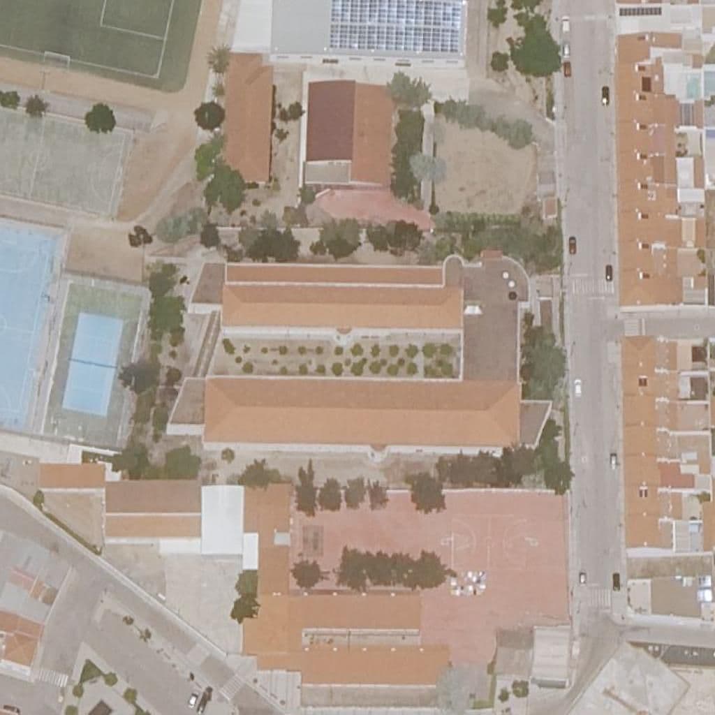 Aerial view of the grounds of FUENTE RONIEL