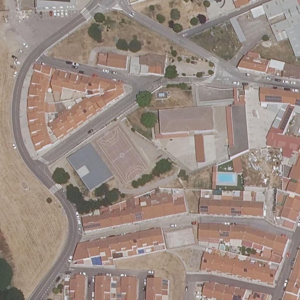 Aerial view of the grounds of BILINGÜE EL RODEO