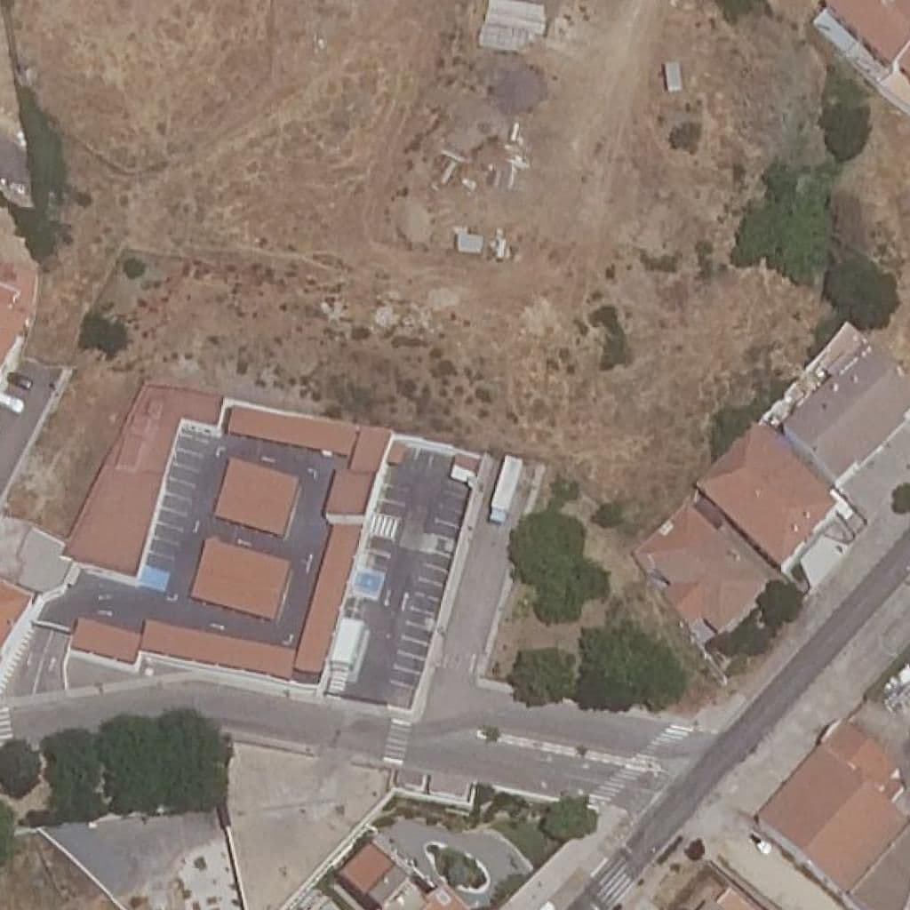 Aerial view of the grounds of ESPIRITU SANTO