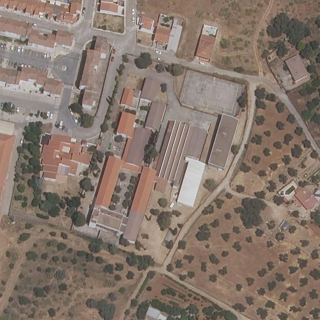 Aerial view of the grounds of EL POMAR