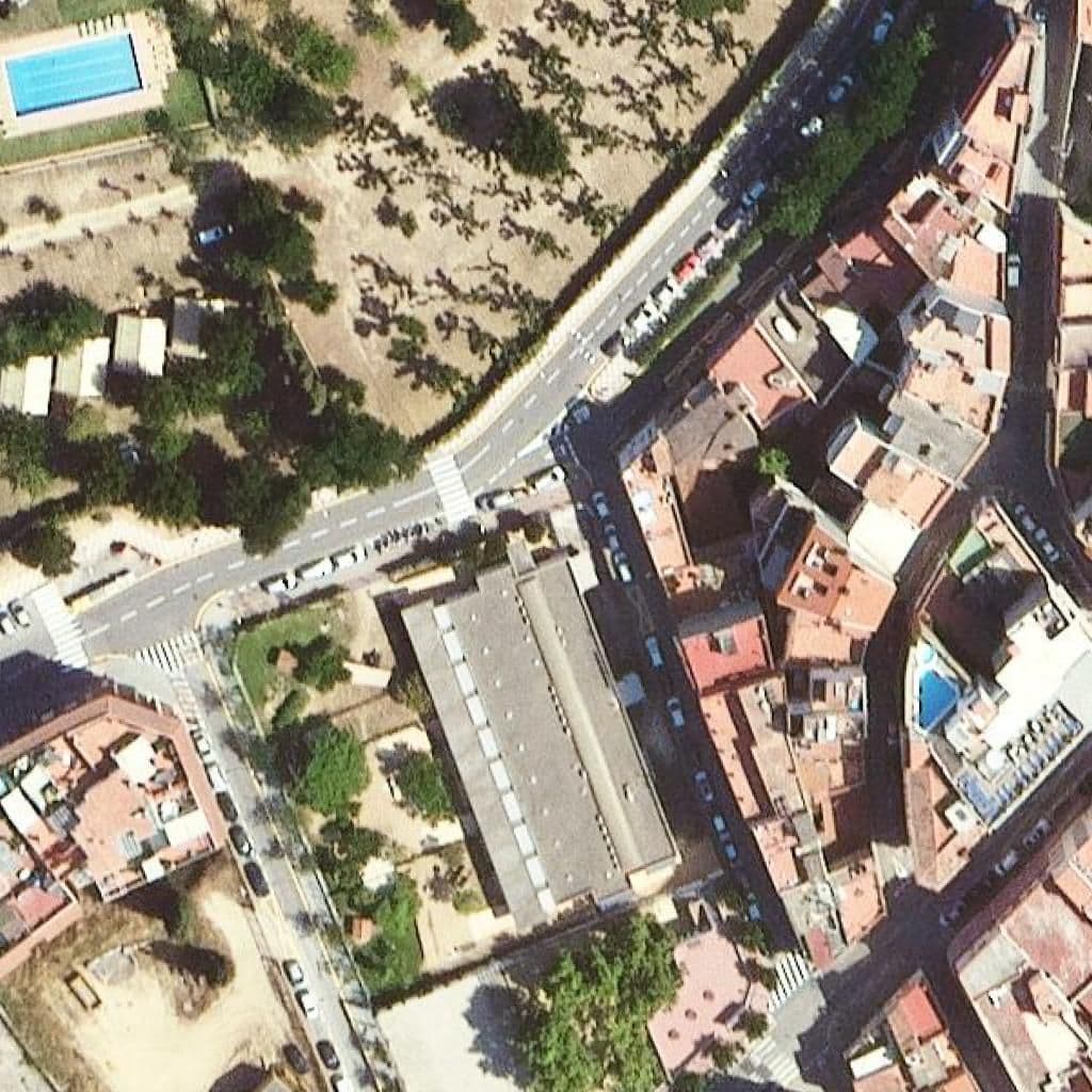 Aerial view of the grounds of Llar D'infants Lola Anglada