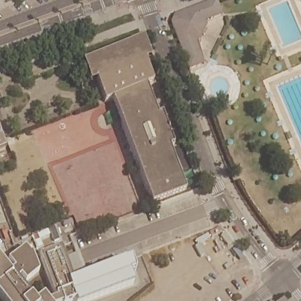 Aerial view of the grounds of ATENEA