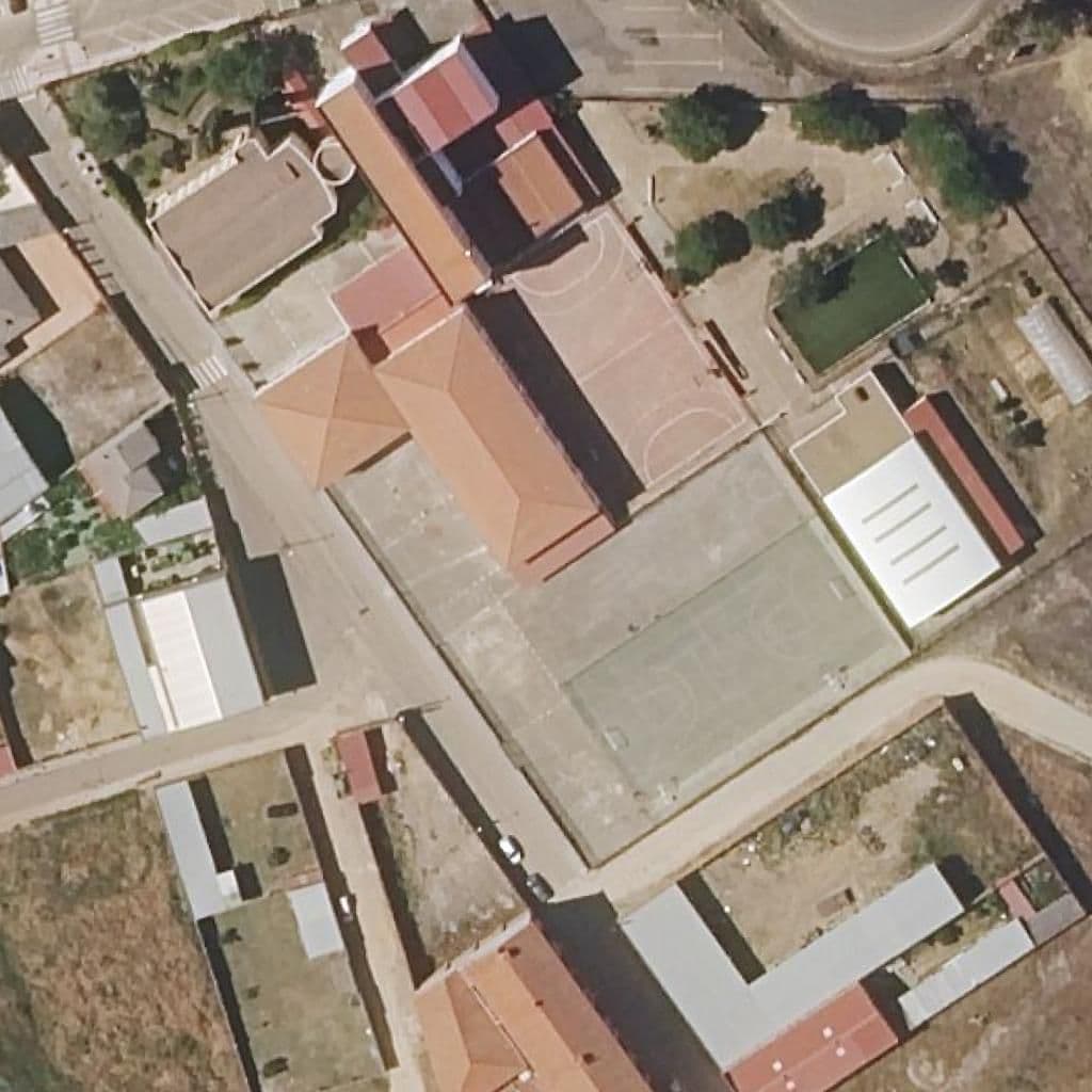 Вид згори на територію школи «NTRA.SRA.DE GUADALUPE»