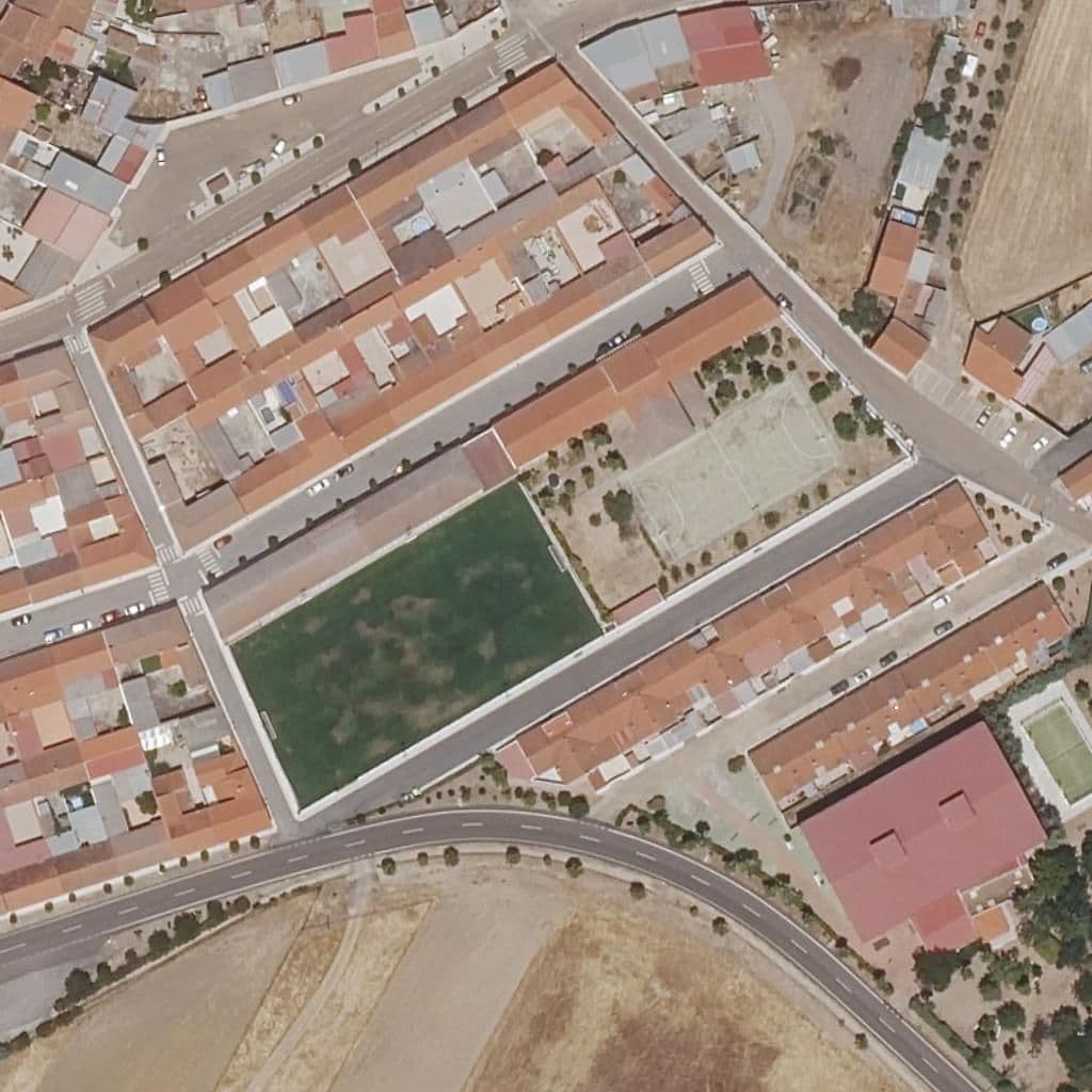 Aerial view of the grounds of PERALEDA DEL ZAUCEJO