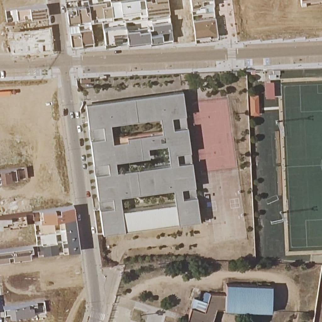 Вид згори на територію школи «IES PUERTA DE LA SERENA»