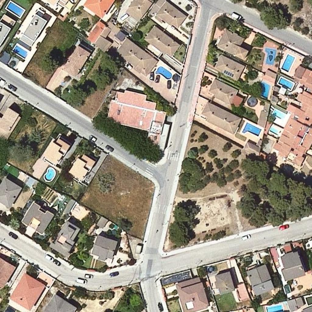 Aerial view of the grounds of Llar D'infants Les Marietes