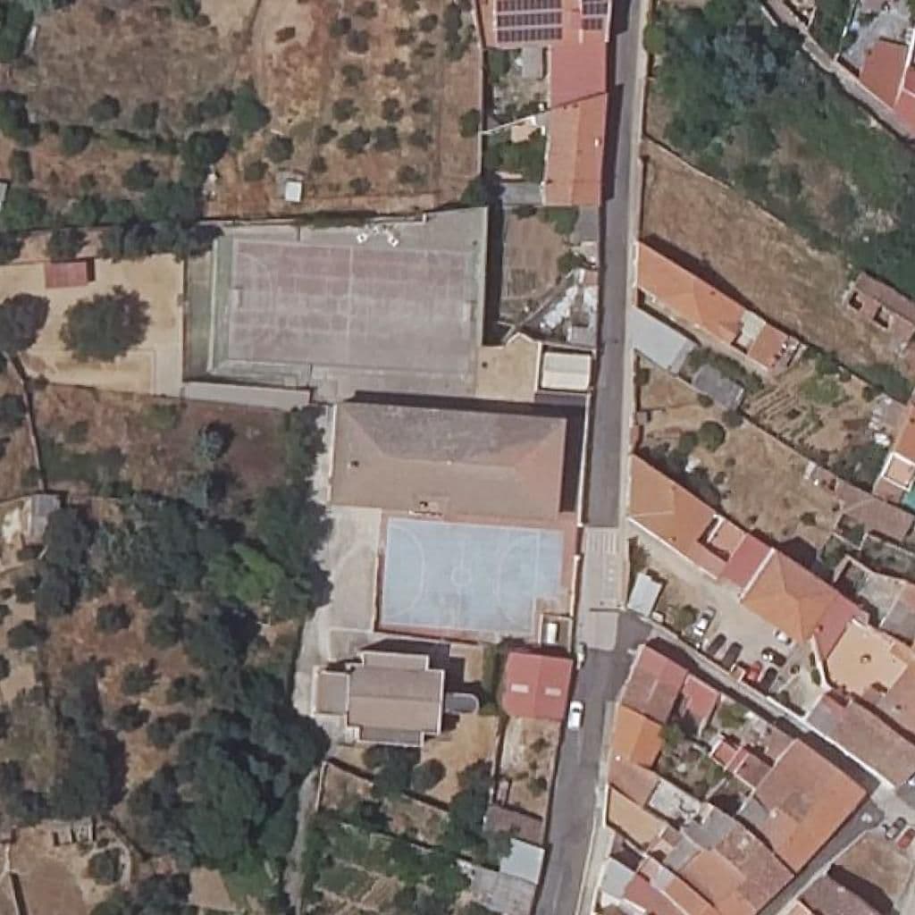 Aerial view of the grounds of EL TESORO DE ALISEDA