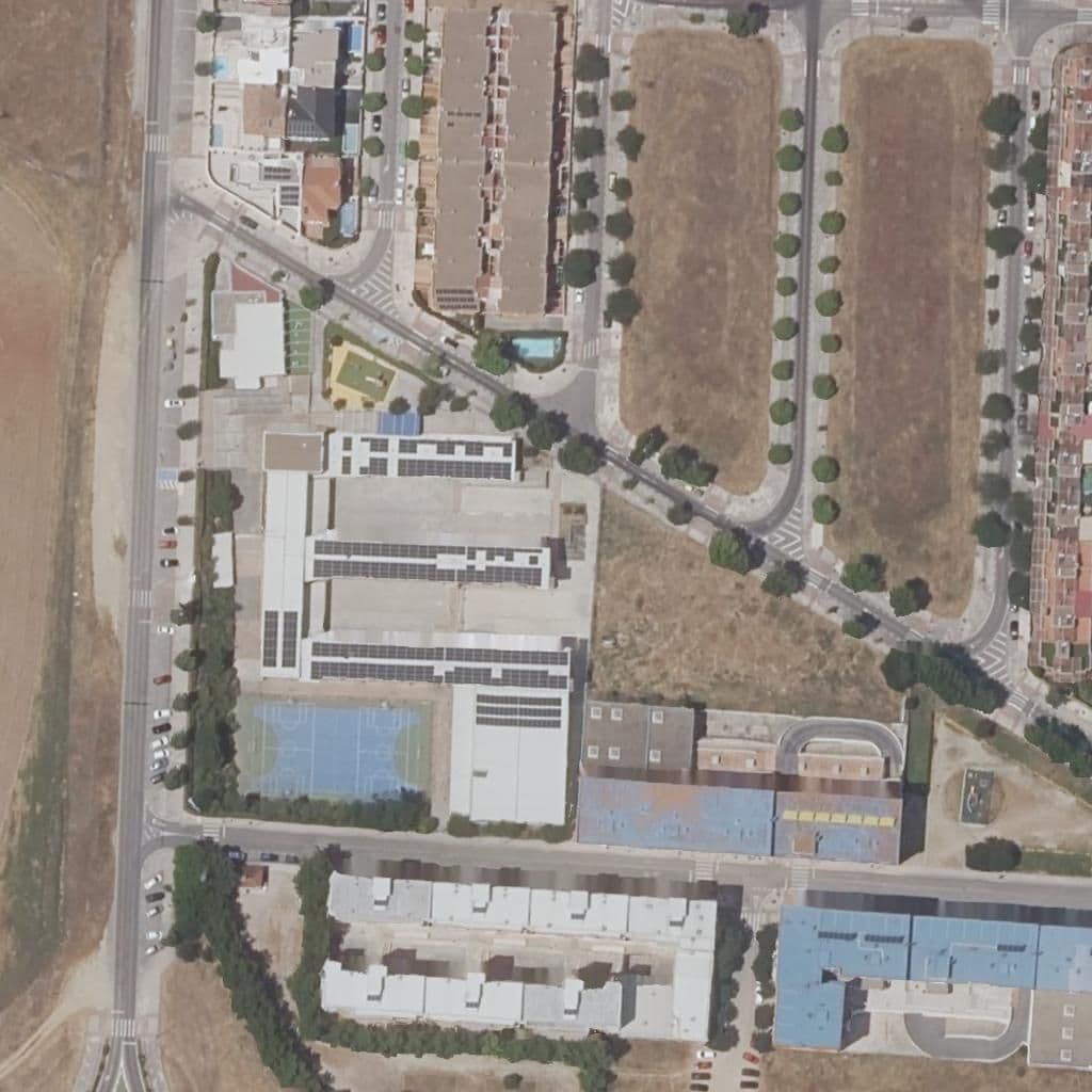 Aerial view of the grounds of NAZARET