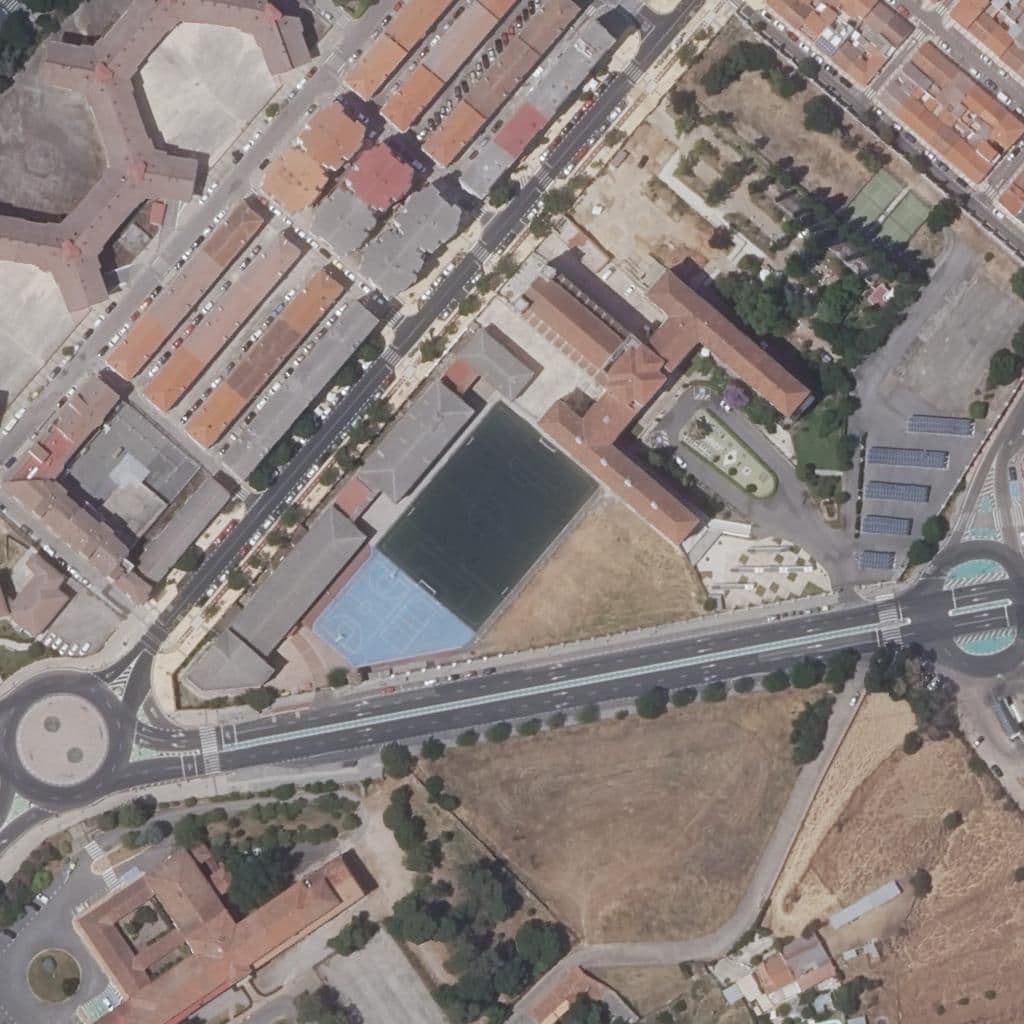 Aerial view of the grounds of SEMINARIO MENOR DE CACERES
