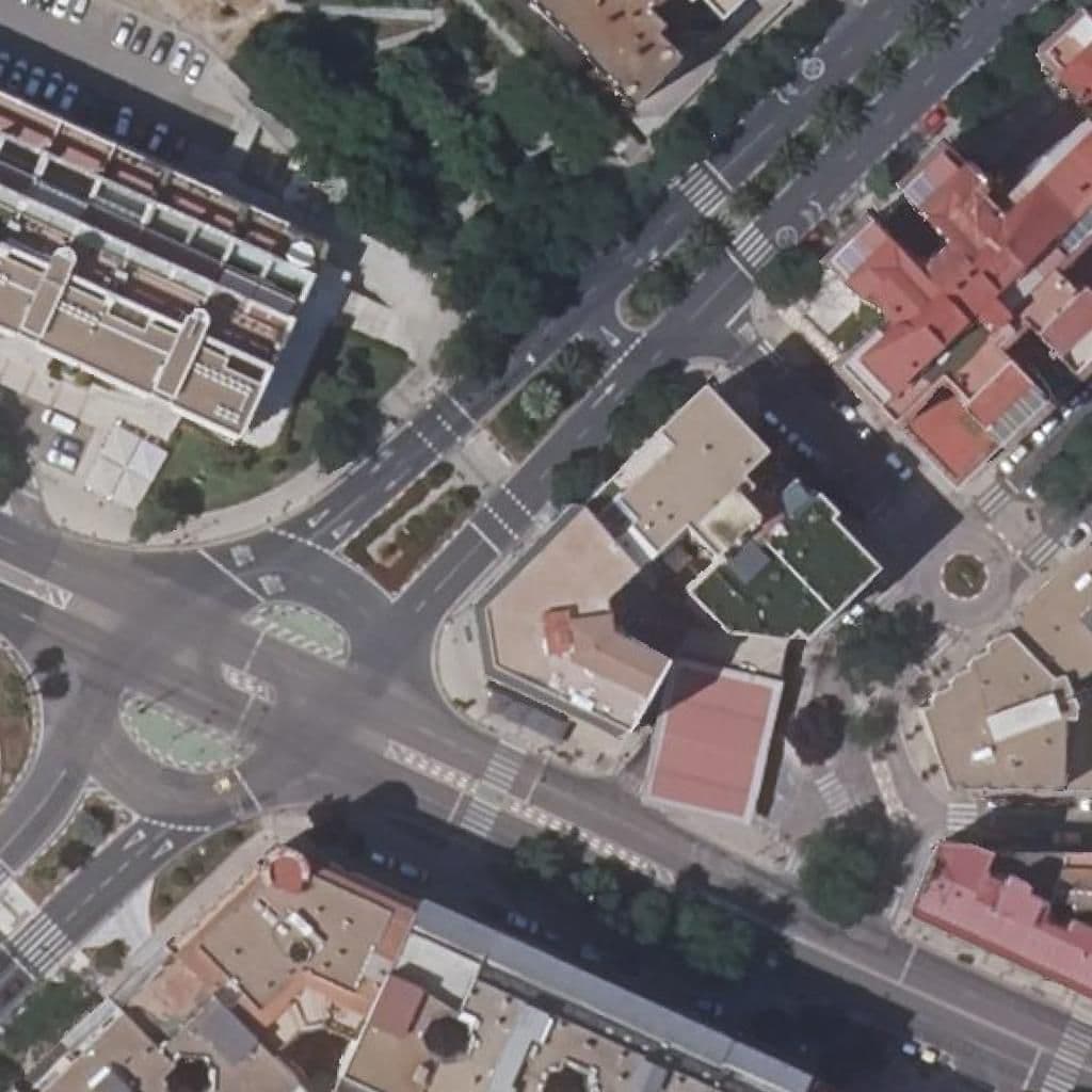 Aerial view of the grounds of CESUR CÁCERES