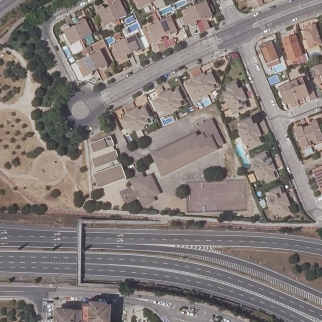 Aerial view of the grounds of FRANCISCO DE ALDANA