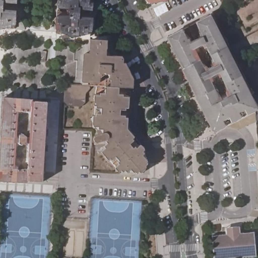 Aerial view of the grounds of ISABEL DE MOCTEZUMA