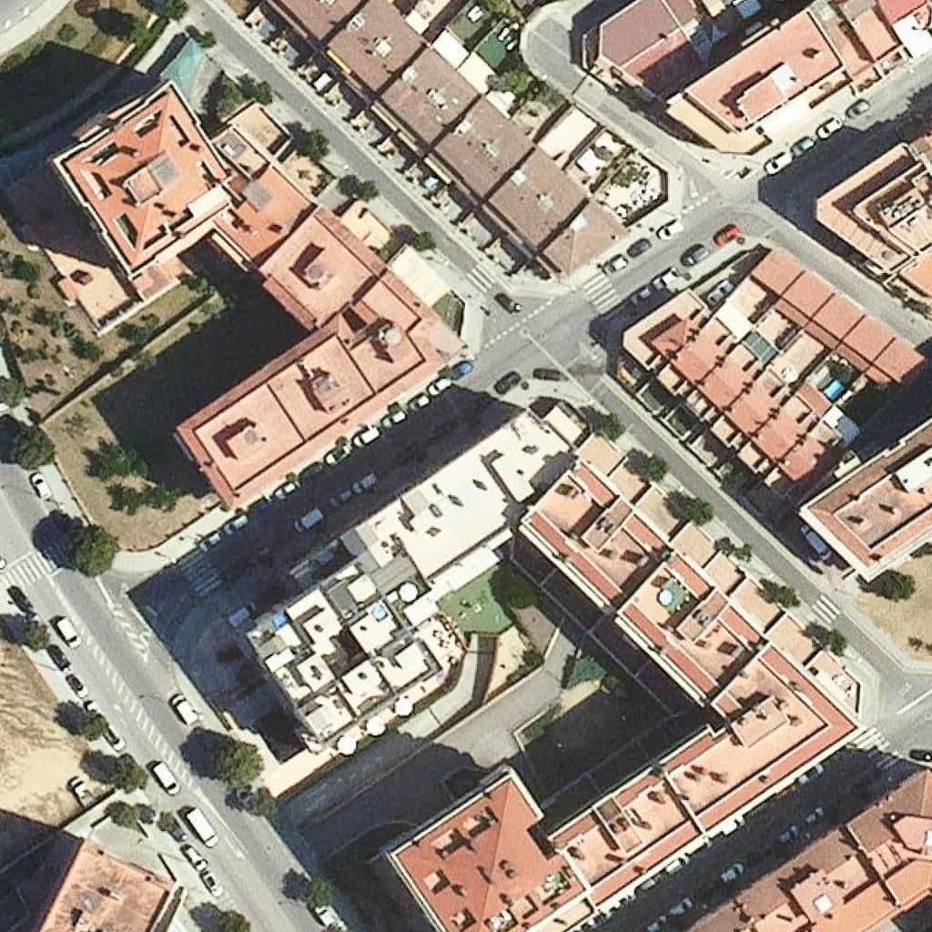 Aerial view of the grounds of Llar D'infants Petits Gegants