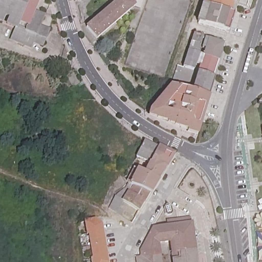 Aerial view of the grounds of SAGRADOS CORAZONES