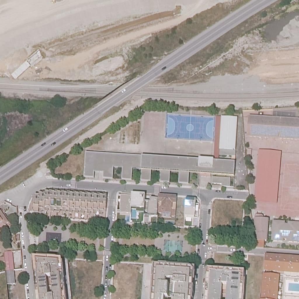 Aerial view of the grounds of IES ALBALAT