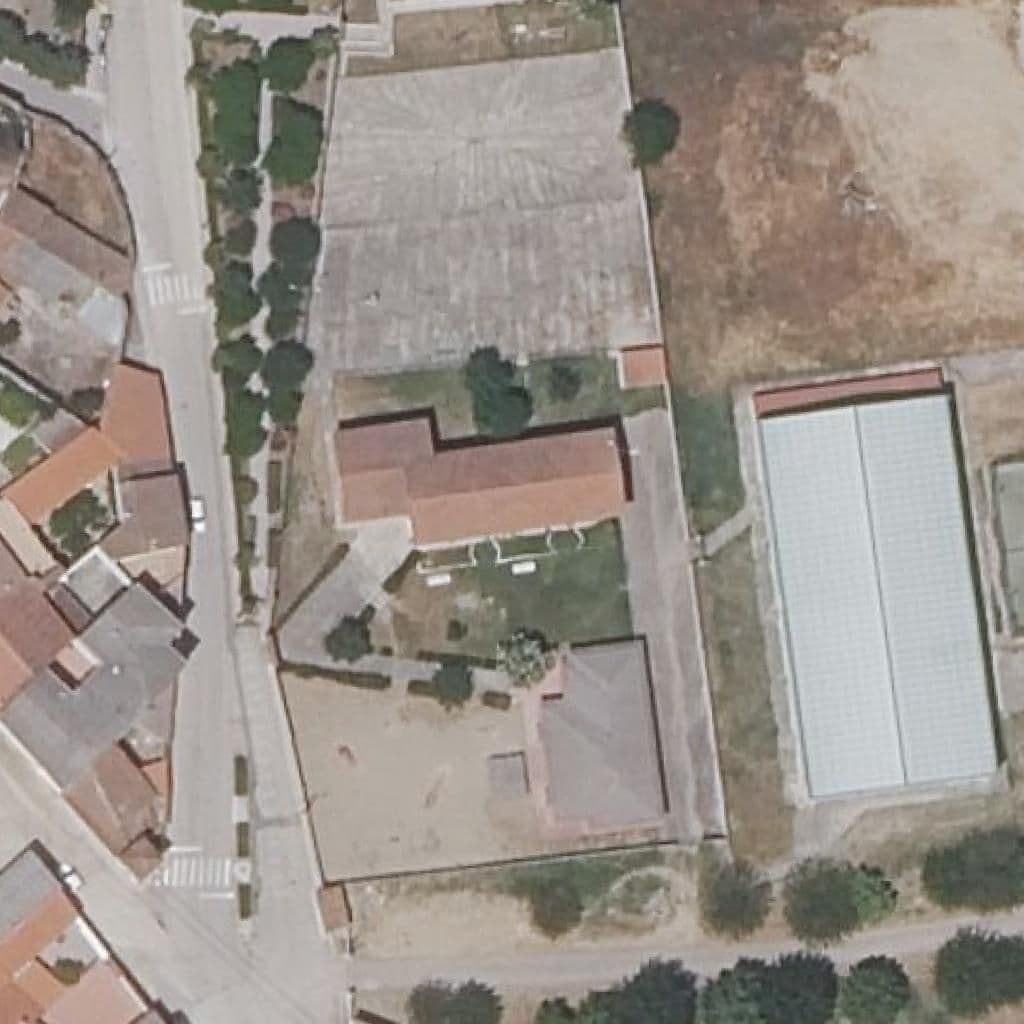 Aerial view of the grounds of C.R.A. LOS CUATRO LUGARES