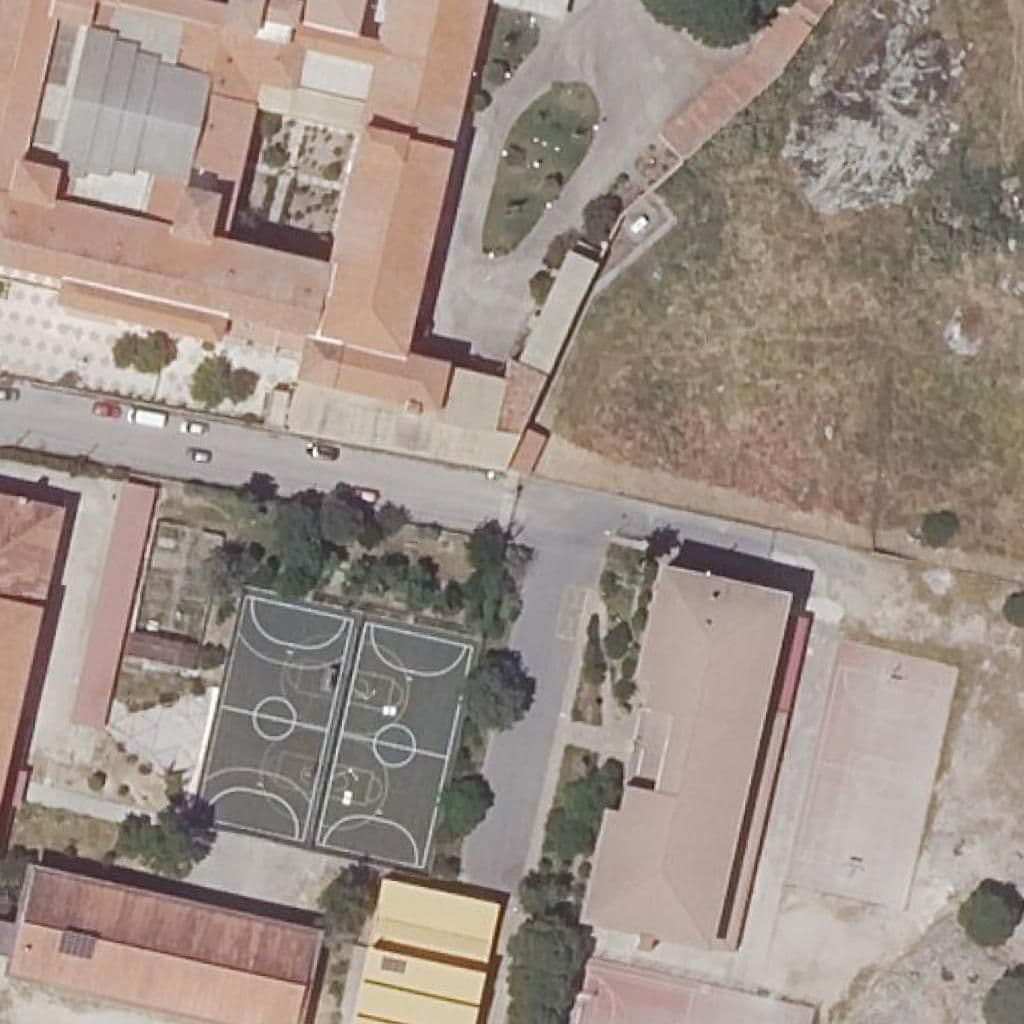 Aerial view of the grounds of LAS AMERICAS
