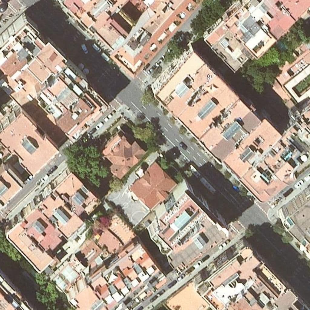 Aerial view of the grounds of Nausica