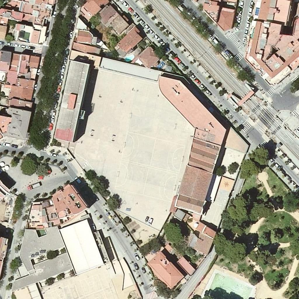Aerial view of the grounds of Virgen De La Salud