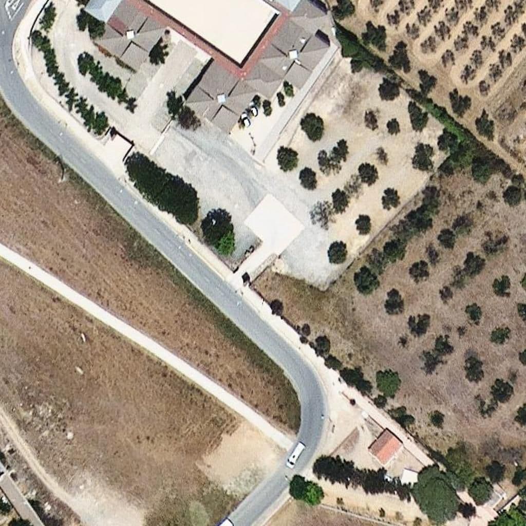 Aerial view of the grounds of Eoi De Reus