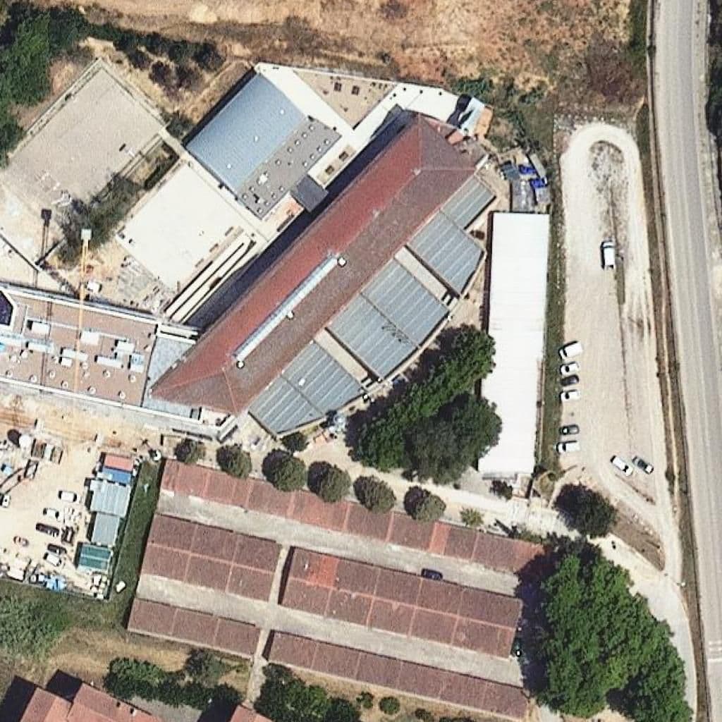 Aerial view of the grounds of Institut Josep Brugulat