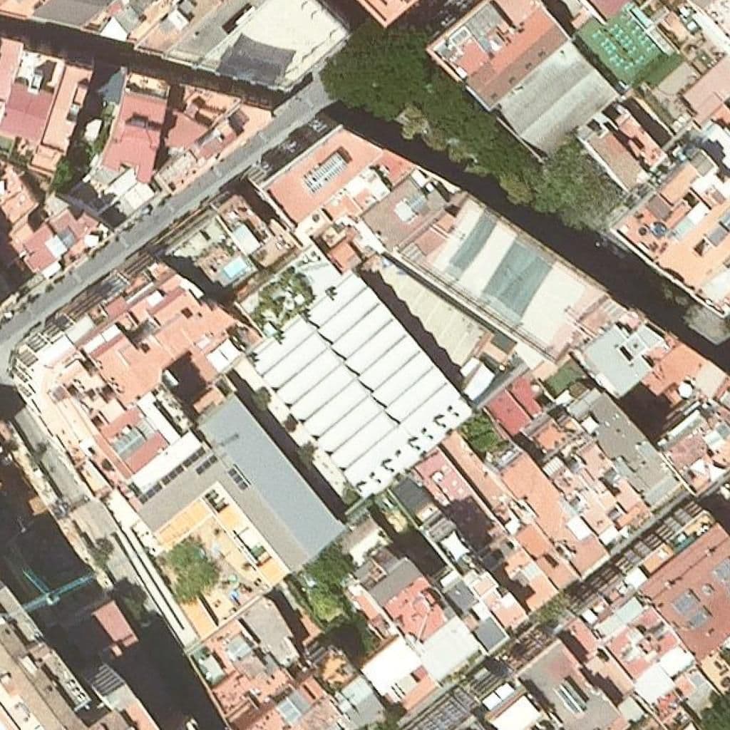 Aerial view of the grounds of Escola Bressol Municipal Caspolino