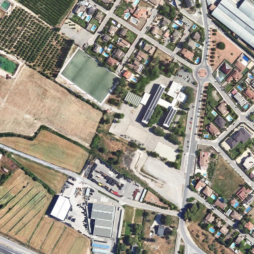 Вид сверху на территорию школы «Institució Lleida»
