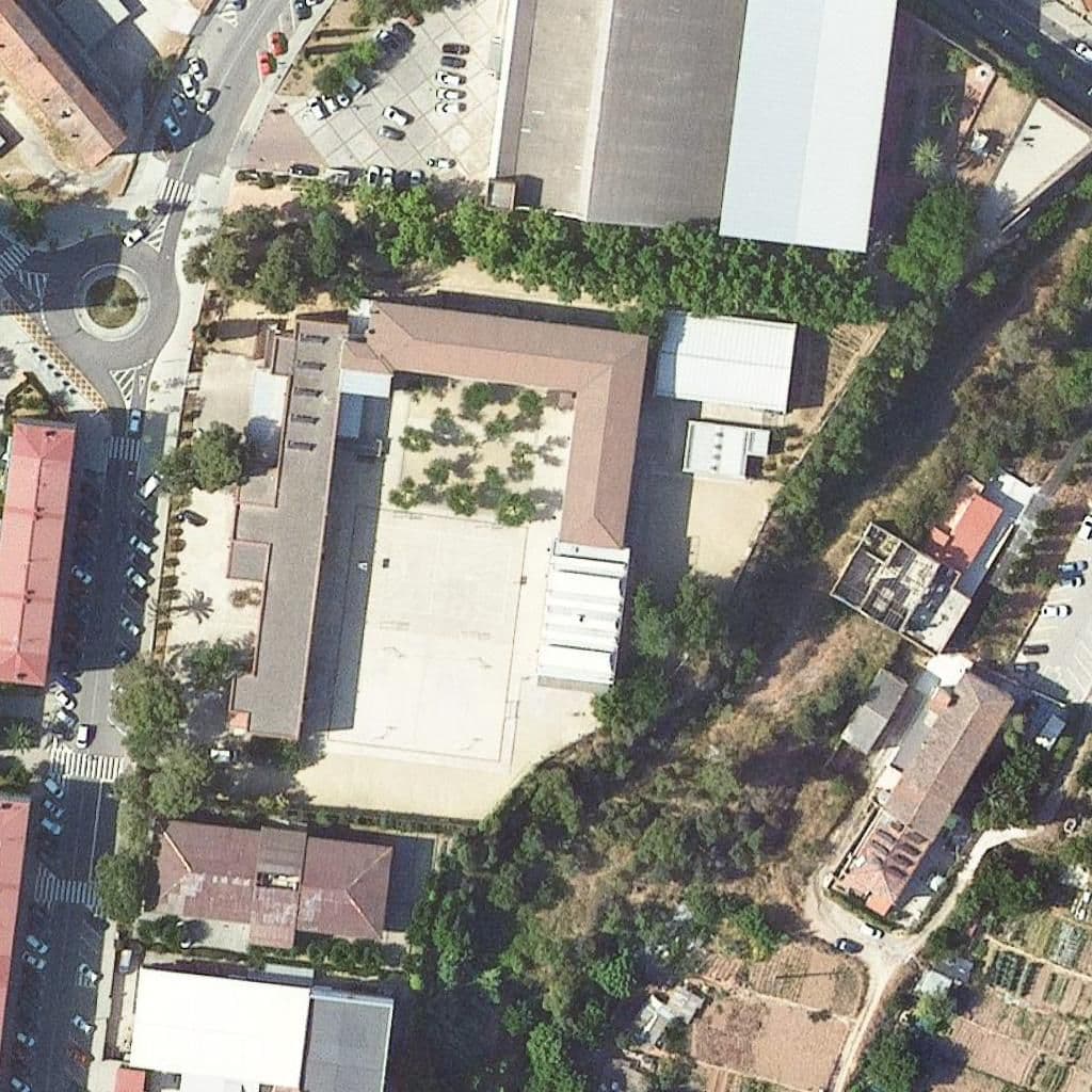 Aerial view of the grounds of Institut Pompeu Fabra
