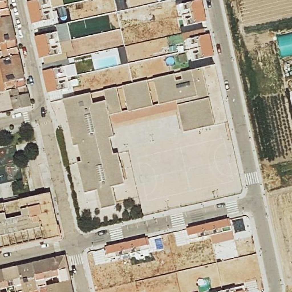 Aerial view of the grounds of Araceli Bujalance Arcos