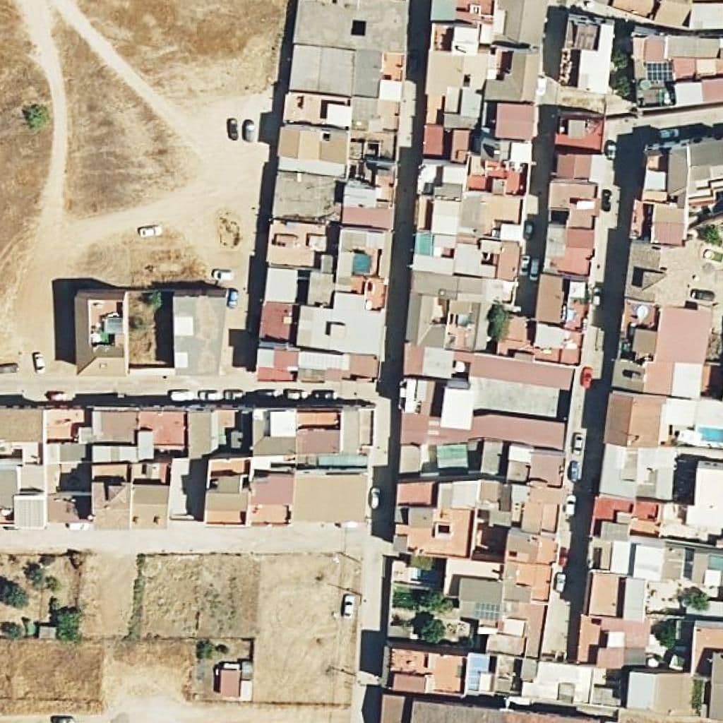 Aerial view of the grounds of Los Ángeles
