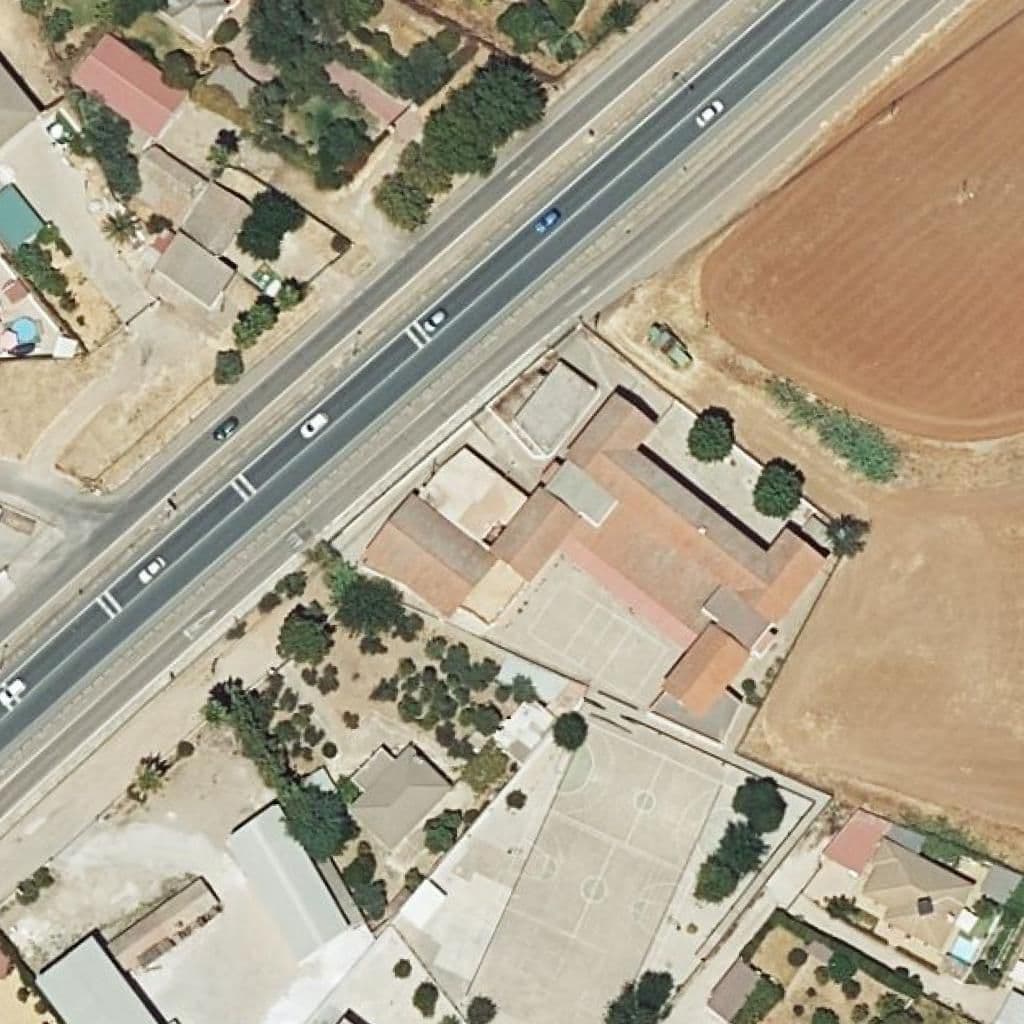 Aerial view of the grounds of Guillermo Romero Fernández