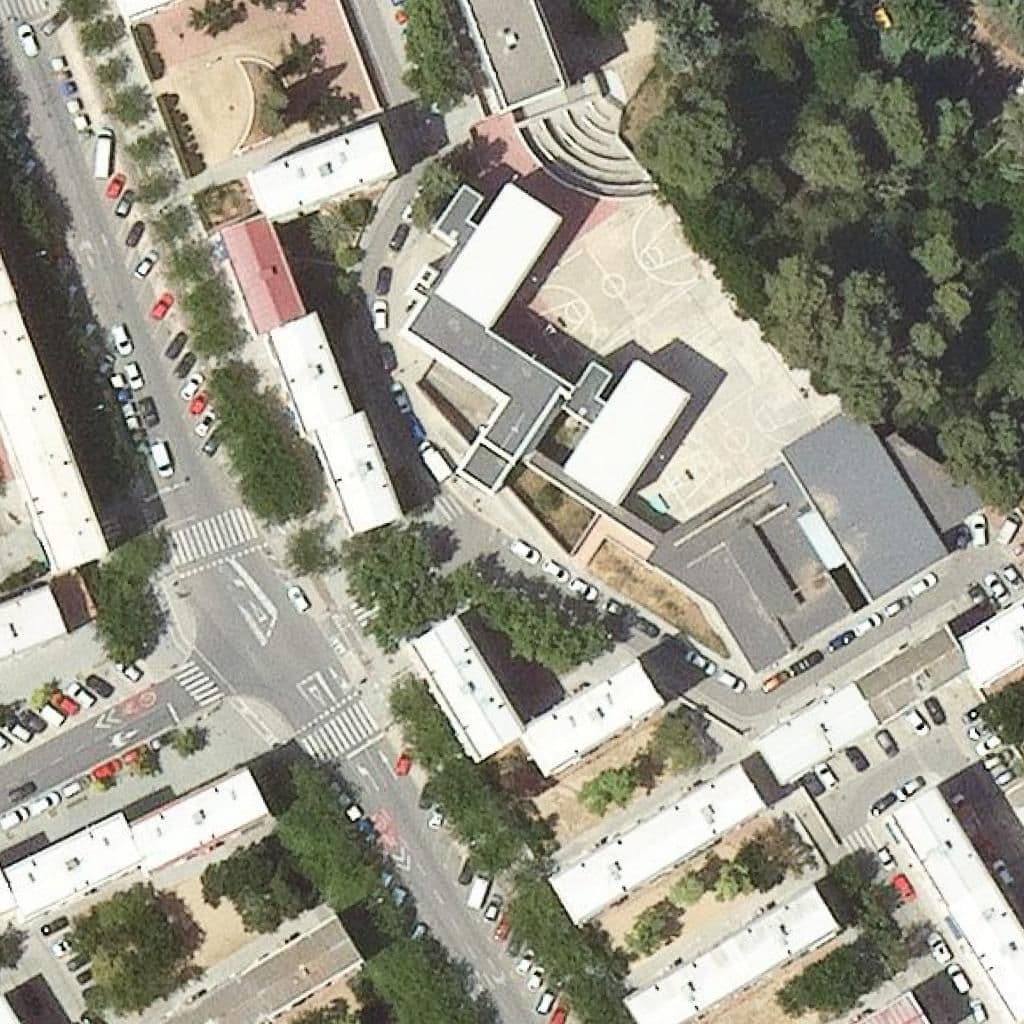 Aerial view of the grounds of Institut Les Termes