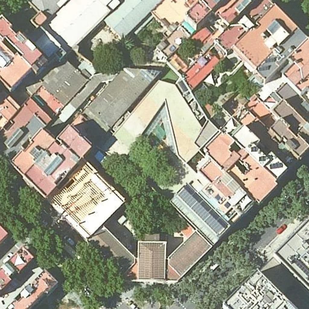 Aerial view of the grounds of Escola Bressol Municipal L'aliança