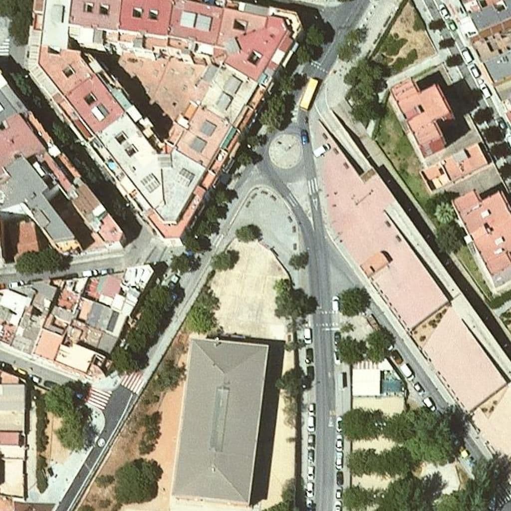 Aerial view of the grounds of Escola Pere De Tera