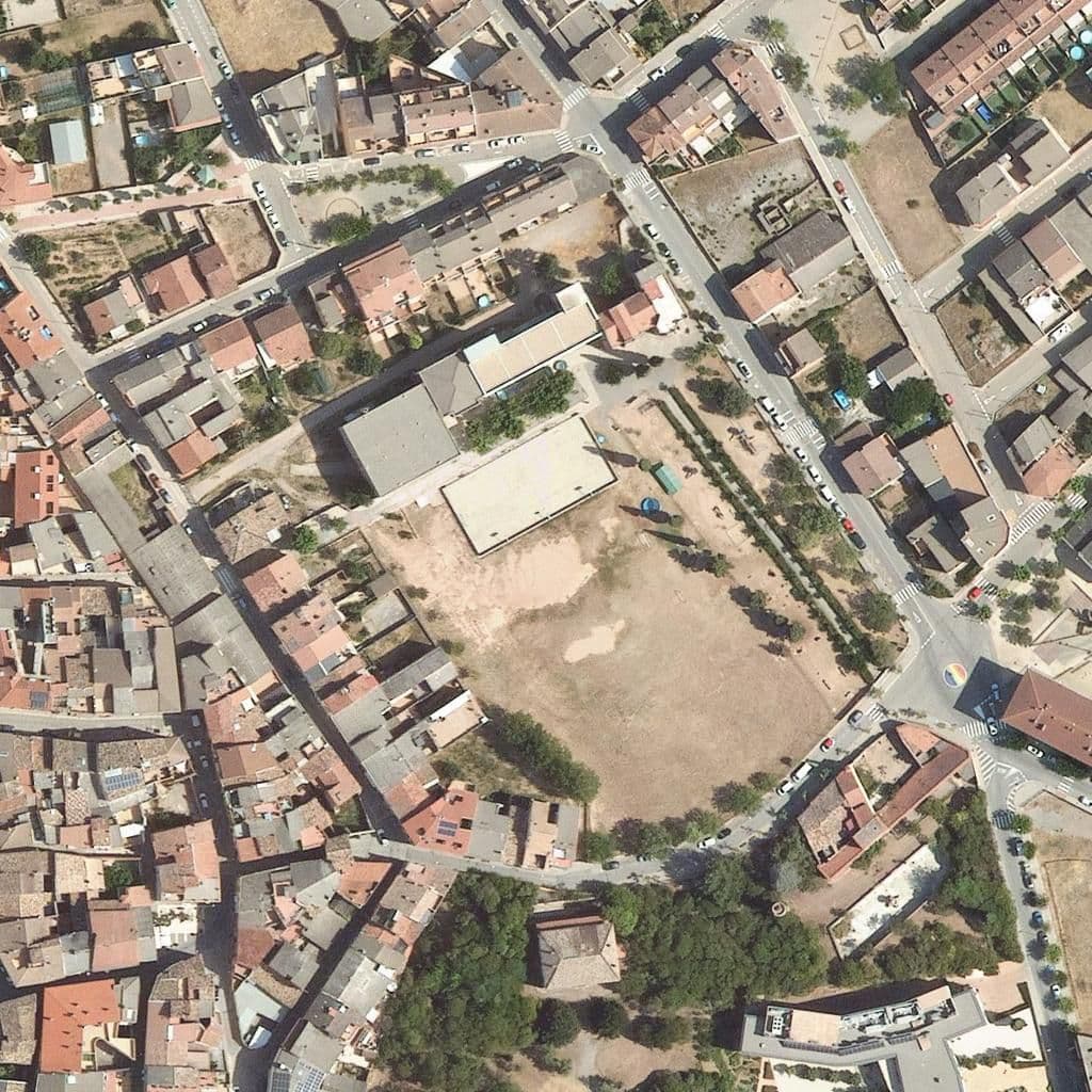 Aerial view of the grounds of Llissach